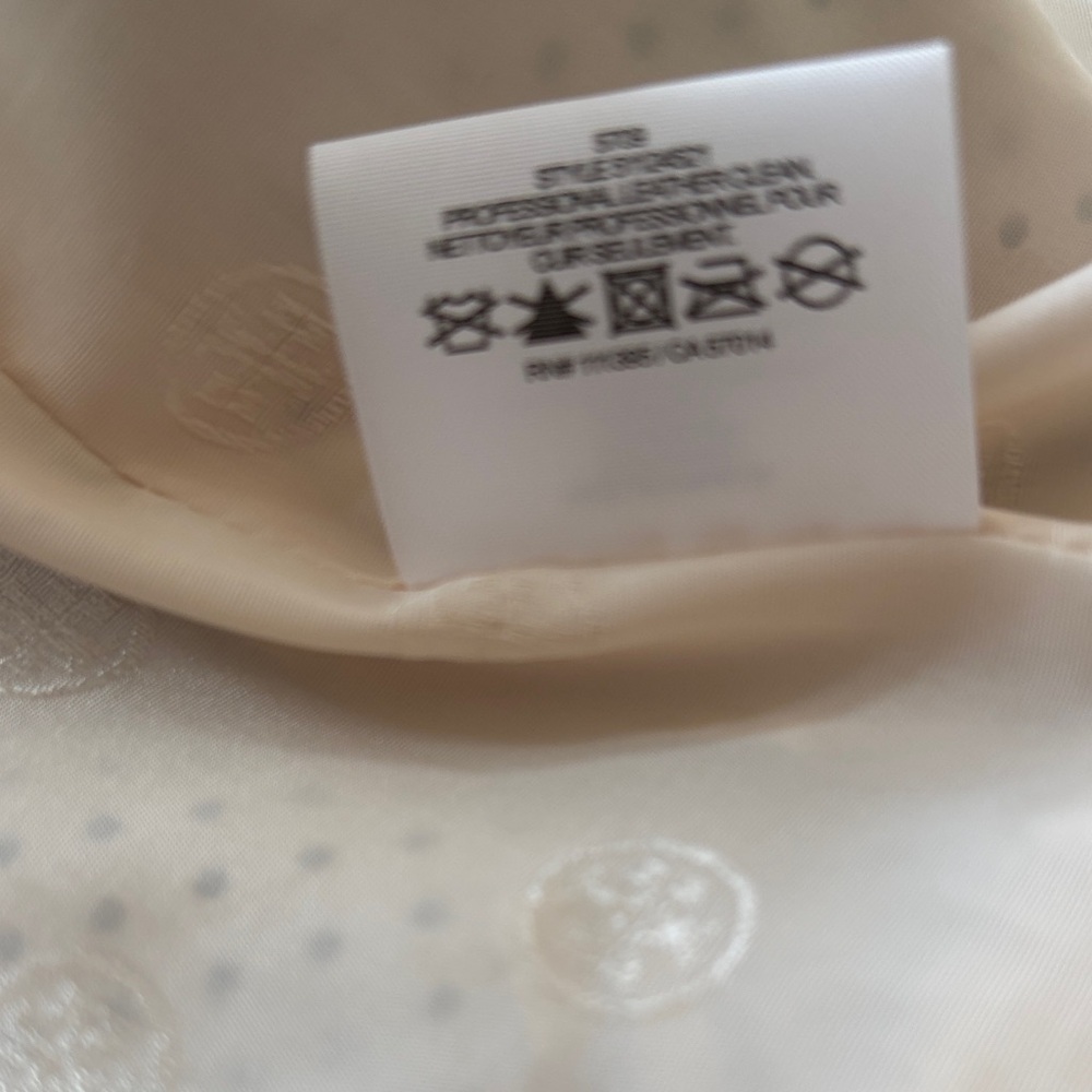 Tory Burch Cream and Tan Leather Jacket - Like New- US 04 - Picture 3 of 4